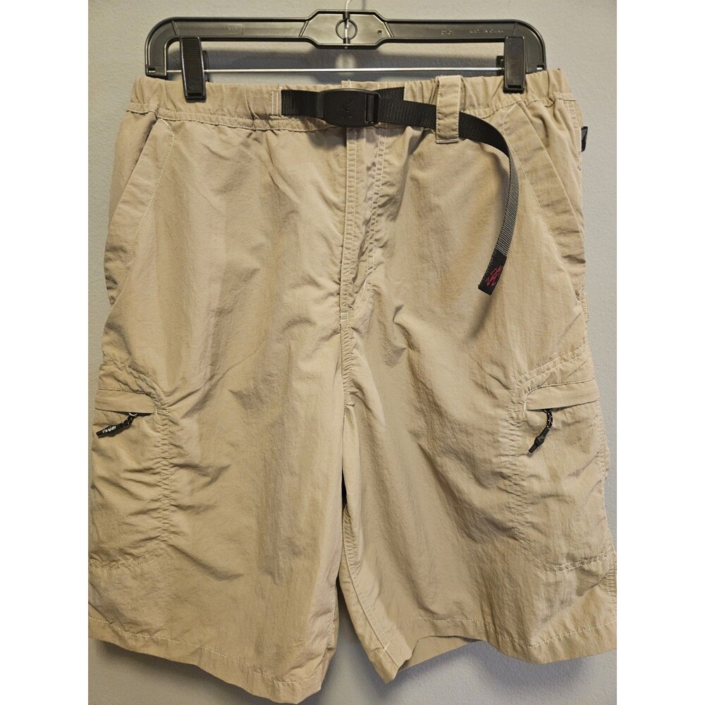 Gramicci Nylon Cliff Shorts Mens M Milk Tea Tan G6SM-P034 Belted Cargo